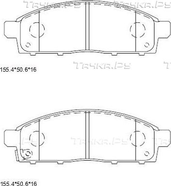 Тормозные колодки Asimco. Артикул KD4723
