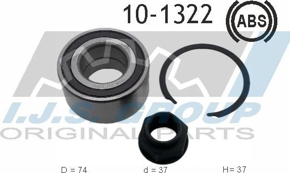 Ступичный подшипник (комплект) IJS Group. Артикул 10-1322