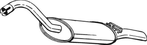 Глушитель Bosal для Audi 80 IV (B3) 1986-1991. Артикул 105-017