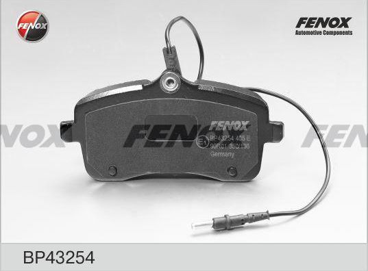 Тормозные колодки Fenox передние для Citroen C6 2005-2012. Артикул BP43254