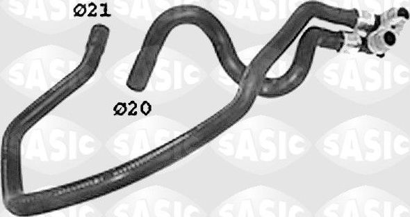 Патрубок радиатора (системы охлаждения) Sasic. Артикул SWH0506