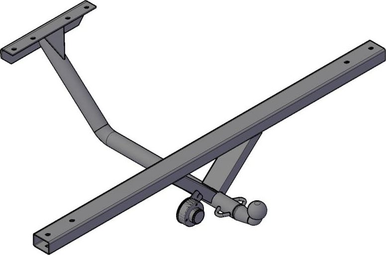 Фаркоп Трейлер для ВАЗ Нива 2121, 21213, 21214, 21214М 1977-2026. Артикул 2121.01