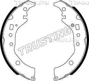 Тормозные колодки Trusting задние для Subaru Trezia 2011-2016. Артикул 110.341