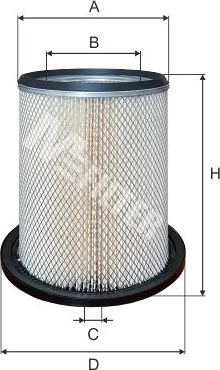 Воздушный фильтр MFilter. Артикул A 858