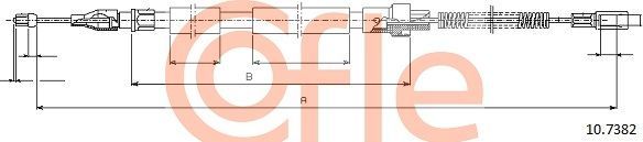 Трос ручника (тросик ручного тормоза) Cofle. Артикул 10.7382
