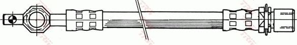 Тормозной шланг TRW передний правый/левый для Toyota Lite Ace IV 1992-1995. Артикул PHD181