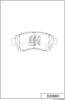 Тормозные колодки MK Kashiyama. Артикул D2088H
