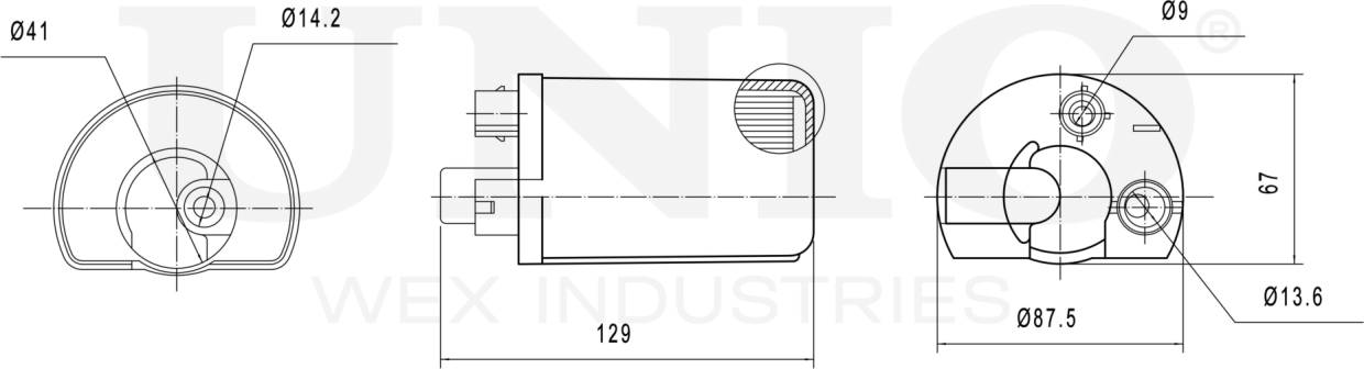 Фильтр топливный Kia Ceed I,II 06-, Cerato II 09-, Hyundai Elantra IV 06- (бензин) (Unio). Артикул FLT-55027