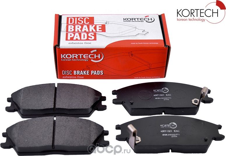КОЛОДКИ ПЕРЕДНИЕ HYUNDAI ACCENT 99- ТАГАЗ ,GETZ (Kortech). Артикул KRT1021