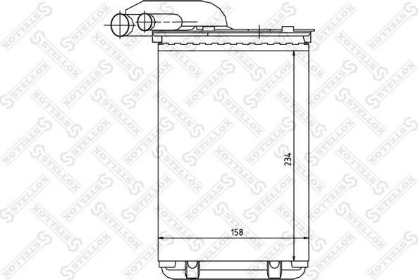 Радиатор отопителя (печки) Stellox. Артикул 10-35014-SX