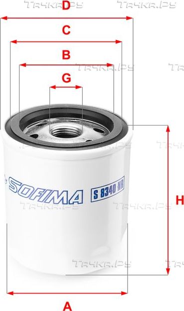 Топливный фильтр Sofima для Toyota Hilux IV 1983-1988. Артикул S 8340 NR