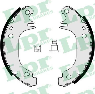 Тормозные колодки LPR задние для Mega Club 1994-1999. Артикул 02900