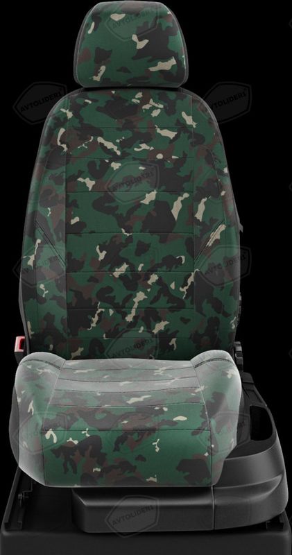 Чехлы Автолидер на сидения для УАЗ Хантер 2011-2026, цвет АРМИ. Артикул GZ30-0110-BREZ04