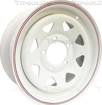 Колёсный диск OFF-ROAD Wheels стальной штампованный белый 5x139,7 7xR15 d110 ET+15 для УАЗ Pickup 2008-2026. Артикул 1570-53910WH+15
