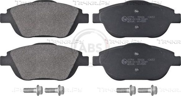 Тормозные колодки ABS передние для Citroen C3 Picasso I 2009-2017. Артикул 37751