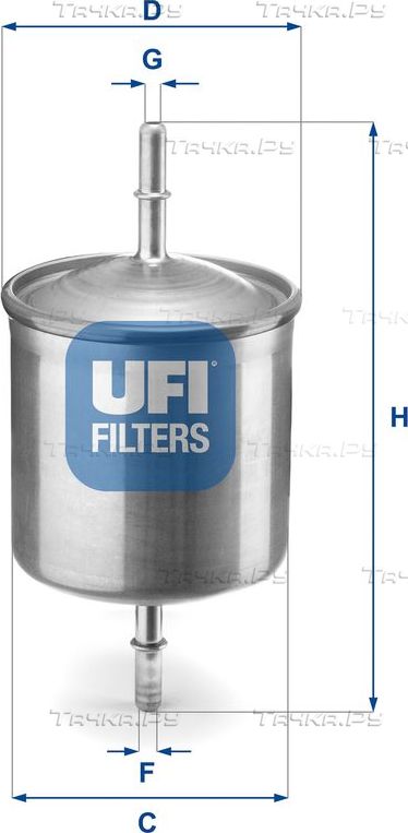 Салонный фильтр UFI для MAN TGE 2017-2026. Артикул 34.219.00