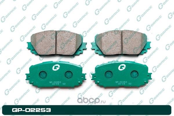 Колодки тормозные дисковые (G-Brake). Артикул GP02253