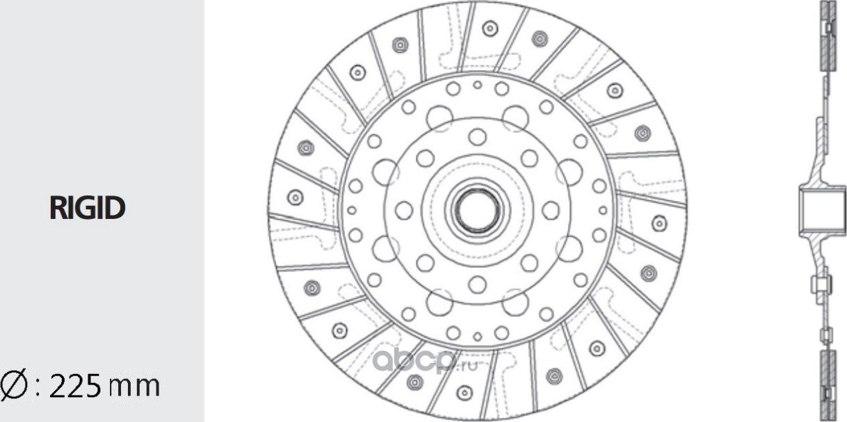 Диск сцепления HYUNDAI Sonata 5 (2.7),Santa Fe,Coupe KIA Magentis,Optima VALEO P Valeo. Артикул HD77