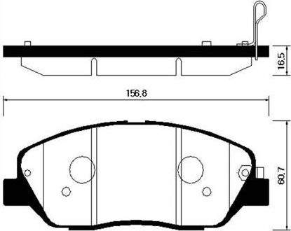 Тормозные колодки HSB. Артикул HP0043