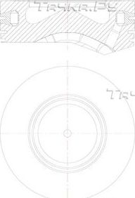 Поршень Mahle для BMW 7 V (F01/F02/F04) 2008-2015. Артикул 081 PI 00105 001