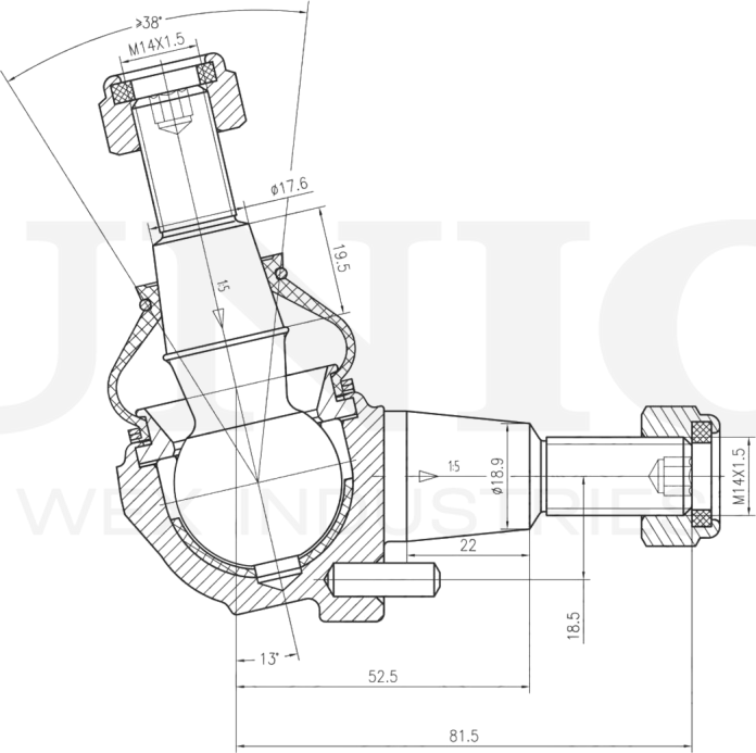 Опора шаровая (Unio). Артикул SSP-20145