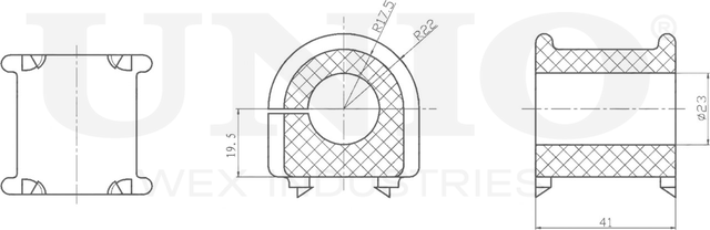 Втулка стабилизатора (Unio). Артикул RMP-10187