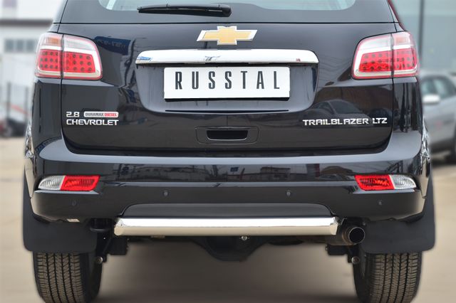 Защита RusStal заднего бампера d76 (дуга) для Chevrolet TrailBlazer II 2012-2016. Артикул CTRZ-001515