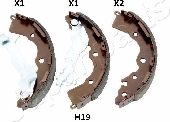 Тормозные колодки Japanparts. Артикул GF-H19AF