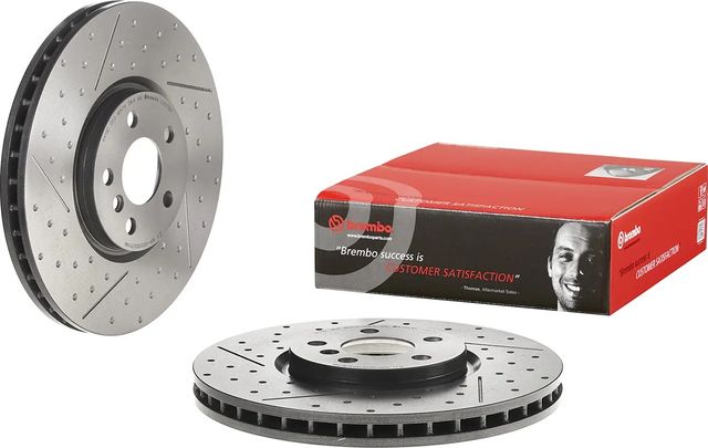 Тормозной диск Brembo PRIME LINE - UV Coated передний для MINI Hatch III (F55/F56) 2013-2026. Артикул 09.D179.21