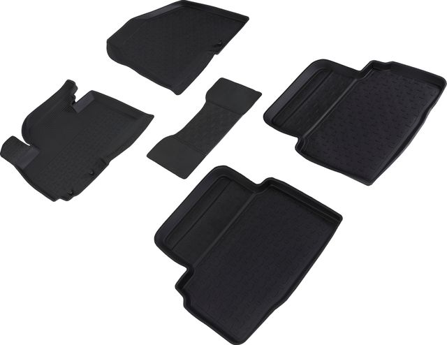 Коврики резиновые Seintex с высоким бортиком для салона Kia Sportage III 2010-2015. Артикул 71745