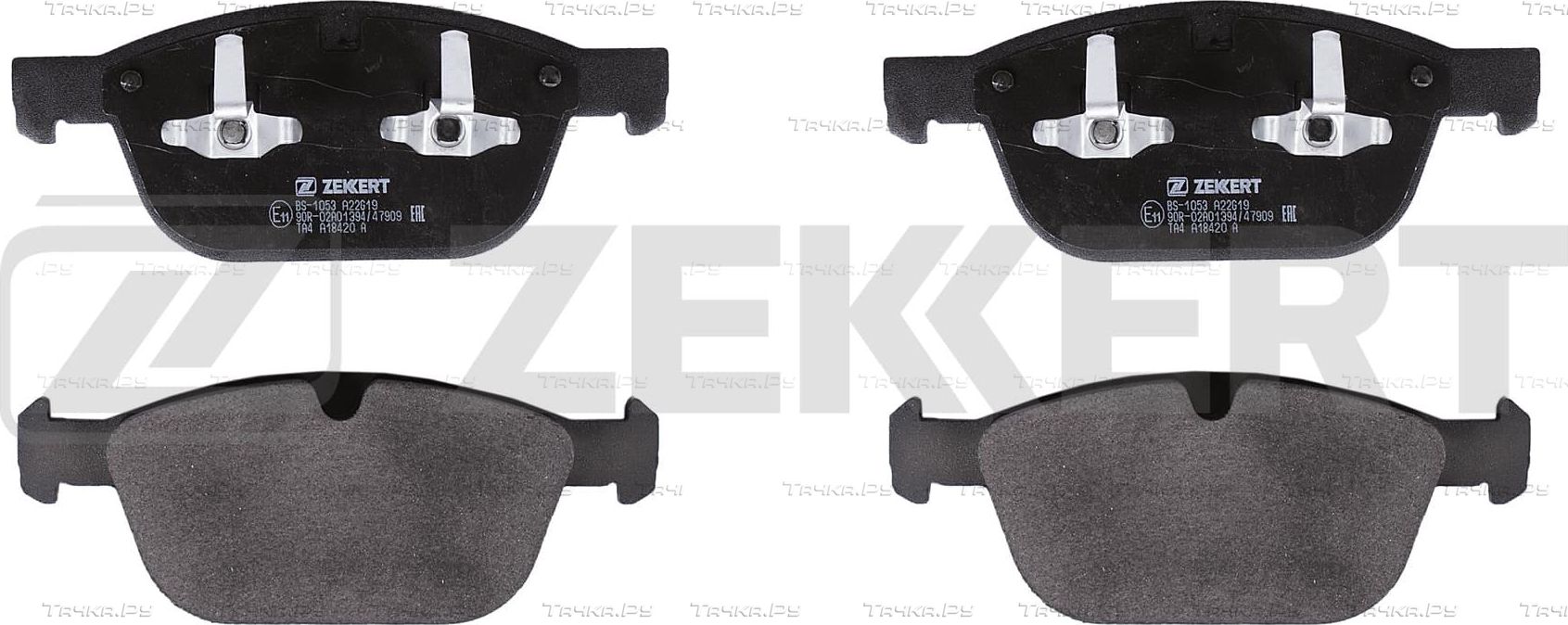 Тормозные колодки Zekkert передние для Volvo XC60 I 2008-2017. Артикул BS-1053
