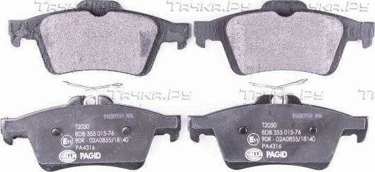 Тормозные колодки Hella. Артикул 8DB 355 015-761