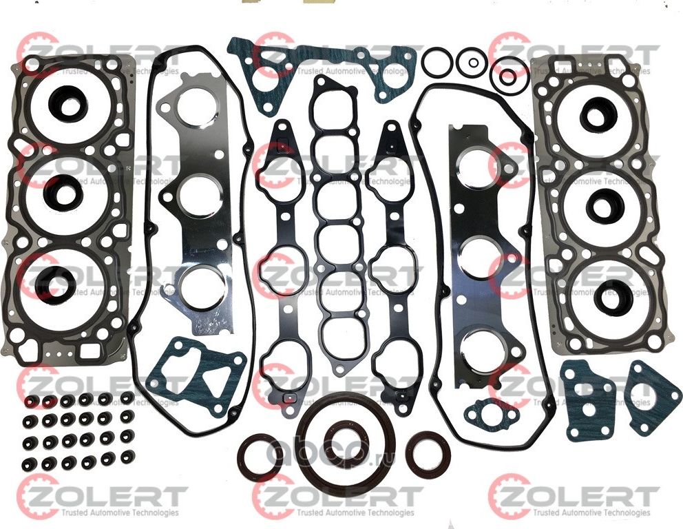 набор прокладок 6G72 (3,0 24V V6) SOHC Montero (98->) STEEL (Zolert). Артикул ZBM845