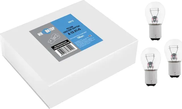 ЛАМПА НАКАЛИВАНИЯ A 12V 21W5W BAY15D ИHHОВАТОР (Инноватор). Артикул H015
