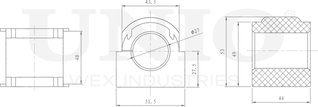 Втулка стабилизатора (Unio). Артикул RMP-10071