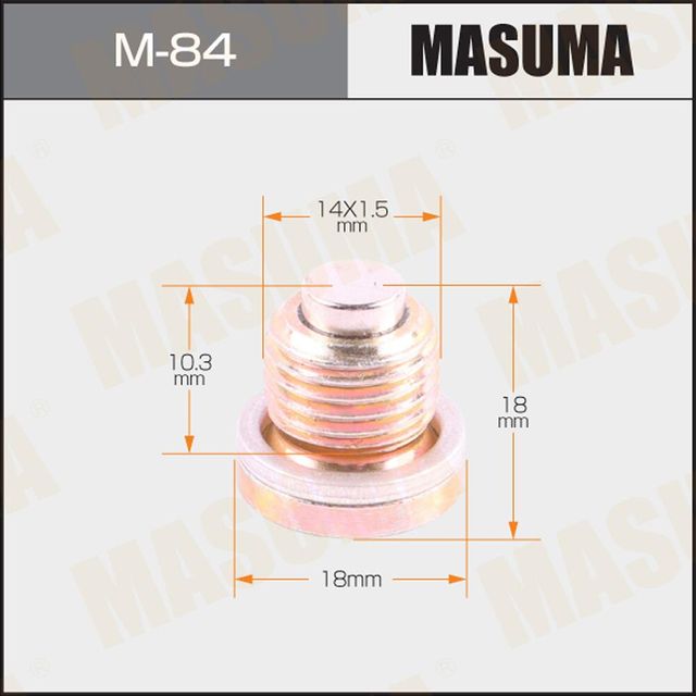 Сливная пробка масляного поддона двигателя Masuma для Volkswagen Touareg III 2018-2026. Артикул M-84
