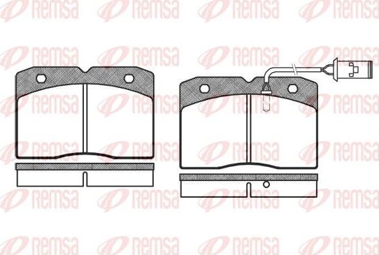Тормозные колодки Remsa передние для IVECO Daily II 1989-1999. Артикул 0211.22