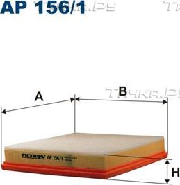 Воздушный фильтр Filtron. Артикул AP 156/1