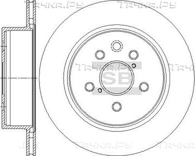 Тормозной диск Sangsin Hi-Q задний для Toyota Mark X II 2009-2026. Артикул SD4649