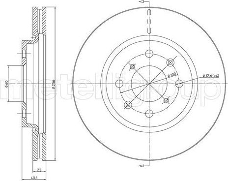 Тормозной диск Trusting передний для Suzuki Swift IV 2010-2017. Артикул DF1462