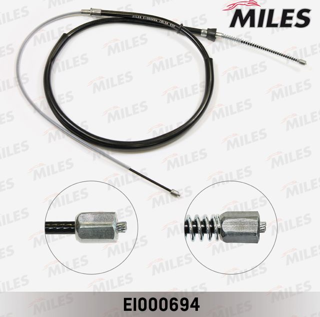 Трос ручника (тросик ручного тормоза) Miles задний правый/левый для Volkswagen Polo V 2009-2026. Артикул EI000694