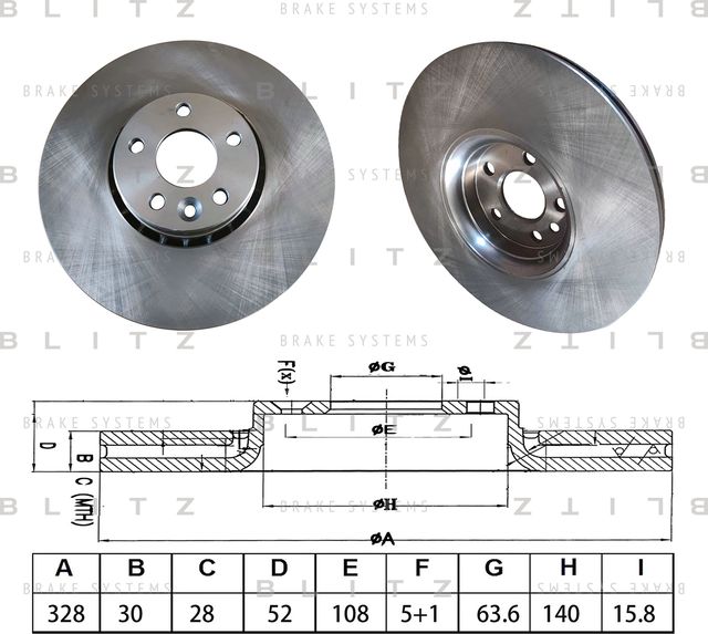 Диск тормозной (Blitz). Артикул BS0546