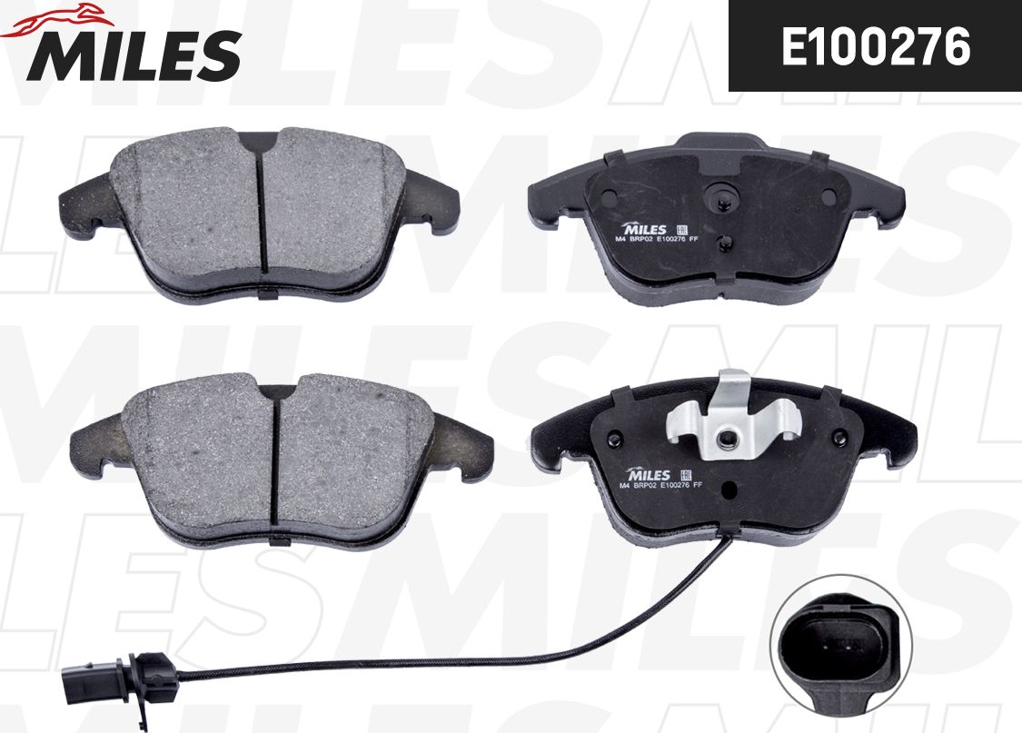 Тормозные колодки Miles (Semi-Metallic). Артикул E100276