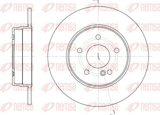 Тормозной диск Remsa. Артикул 6555.00