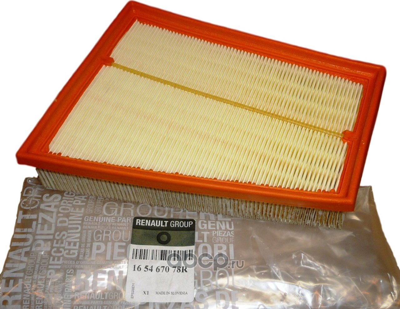 Воздушный фильтр Renault. Артикул 165467078R