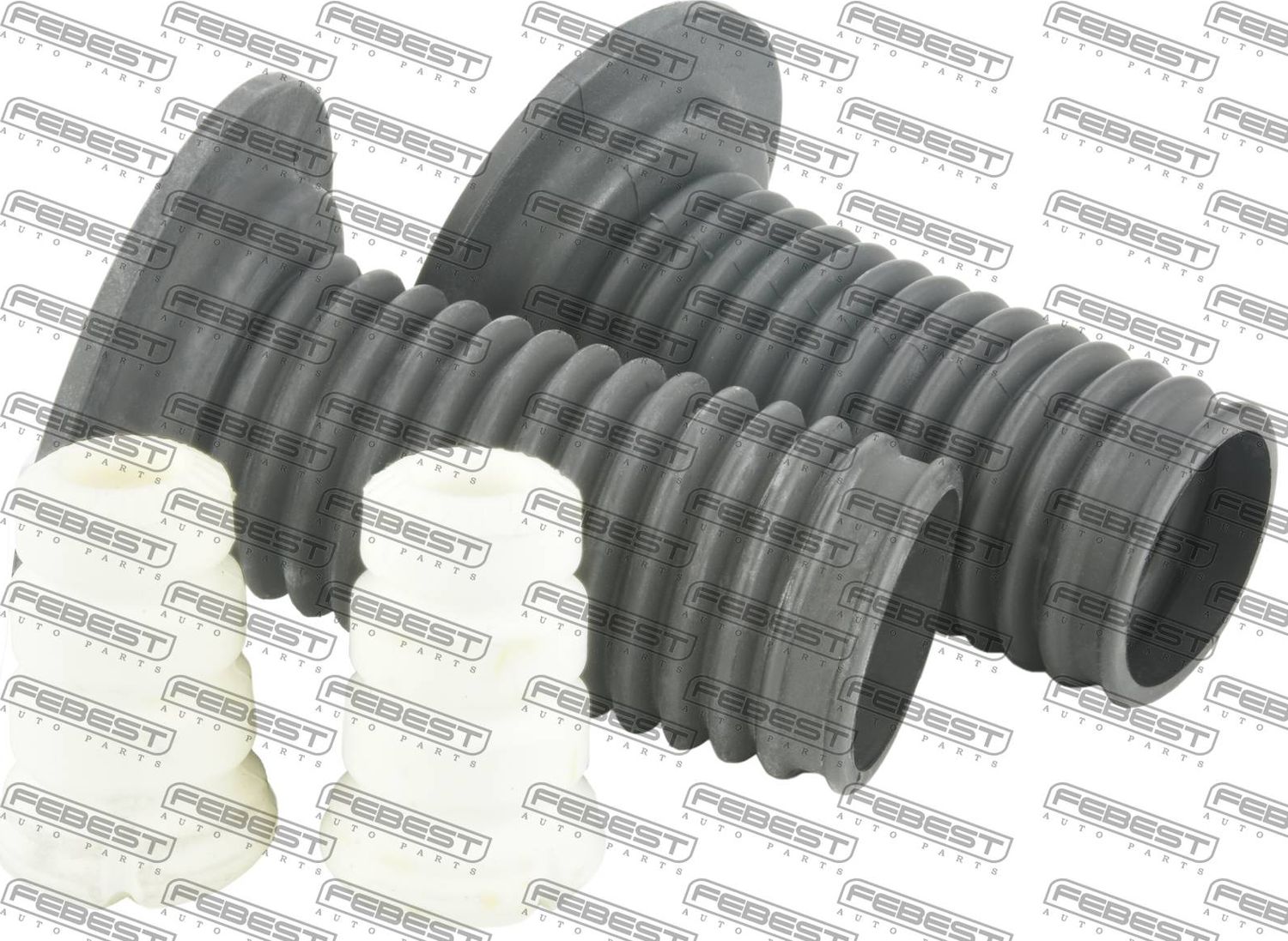 Комплект отбойников и пыльников амортизаторов (стоек) Febest. Артикул TSHB-ADE150F-KIT