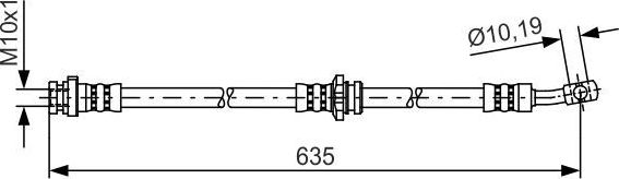 Тормозной шланг Bosch. Артикул 1 987 481 432