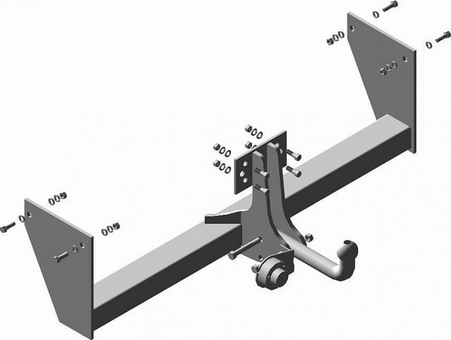Фаркоп Трейлер для УАЗ Пикап (23632) 2008-2026. Артикул 2363.C