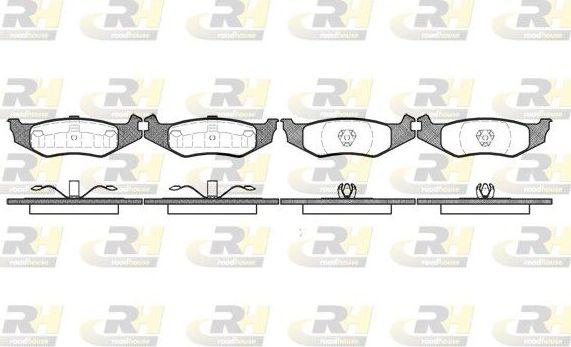 Тормозные колодки RoadHouse задние для Chrysler Saratoga 1989-1995. Артикул 2493.00