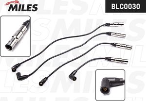 Высоковольтные провода (провода зажигания) (комплект) Miles для Audi A4 II (B6) 2000-2004. Артикул BLC0030